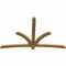 Ekena Millwork Davenport Rough Sawn Timber Gable Bracket, Western Red Cedar, 84"W x 53"H x 2"D x 4"F, 15/12 Pitch GBW084X53X0204DAV00RWR - alternate 4